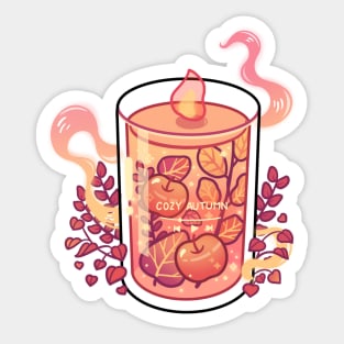 Autumn Candle Sticker